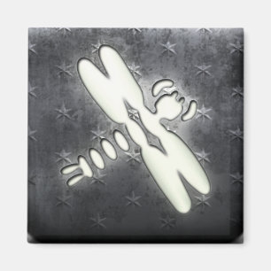 Weißer Drachenfisch Magnet