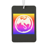 Weißer Drachennebeluftkühler Autolufterfrischer (Rückseite)