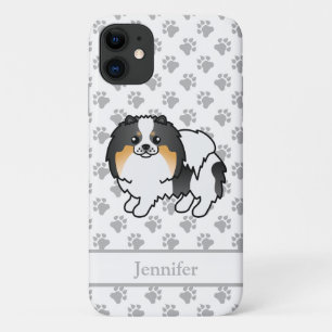 Weißer Dreifarbiger Pomeranian Süßer Cartoon-Hund Case-Mate iPhone Hülle
