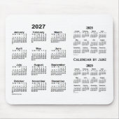 Weißer Dreijahreskalender 2027-2029 von Janz Mousepad (Vorne)