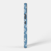 Weißer Druckton auf blau - rustikaler Pet Lover Samsung Galaxy Hülle (Rechte Seite)