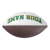 WEISSER DUNKEL GREEN UND GOLD Custom Football (Gedreht 90)