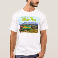 Weißer Durchlauf-grundlegender T - Shirt