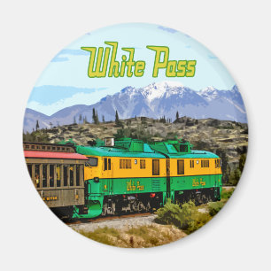 Weißer Durchlauf-Magnet Magnet