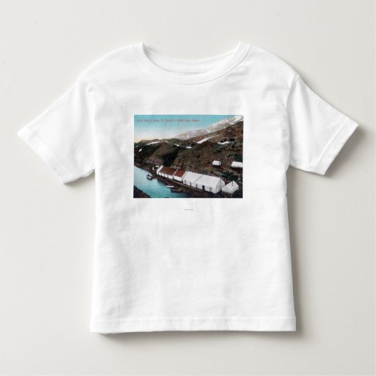 Weißer Durchlauf u. Yukon-Eisenbahn-Zug Kleinkind T-shirt (Vorderseite)