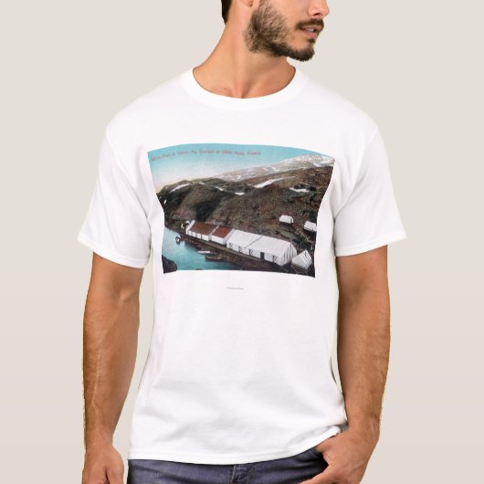 Weißer Durchlauf u. Yukon-Eisenbahn-Zug T-Shirt (Vorderseite)