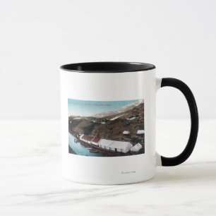 Weißer Durchlauf u. Yukon-Eisenbahn-Zug Tasse