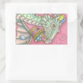 WEISSER EASTER EGG DRAGON FANTASY STICKERS Sheet (Tasche)