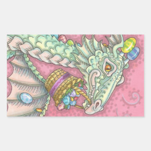 WEISSER EASTER EGG DRAGON FANTASY STICKERS Sheet