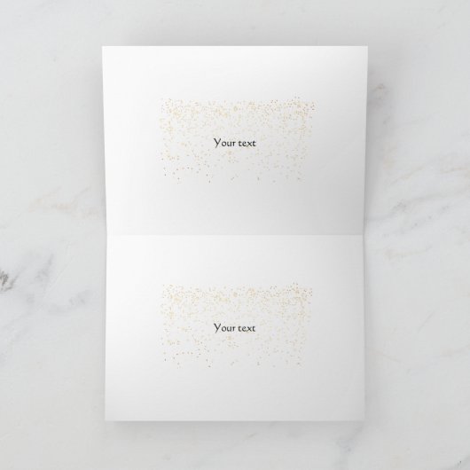 Weißer Eiffelturm Karte (Innenseite)