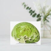 Weißer Eisbergsalat Postkarte (Stehend Vorderseite)