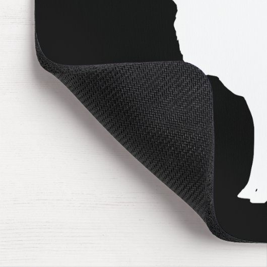 Weißer Elch Mousepad (Ecke)