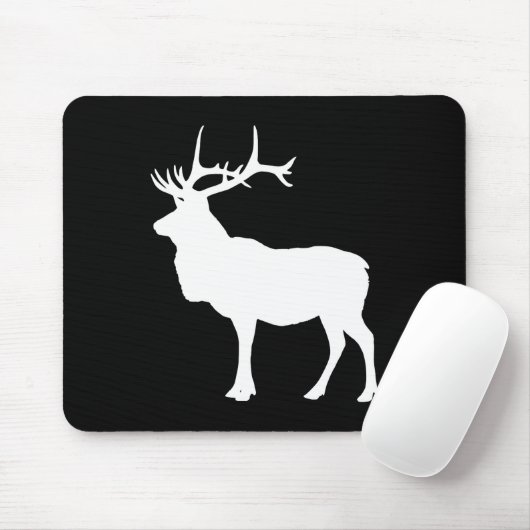 Weißer Elch Mousepad (Mit Mouse)