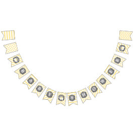 Weißer Elefant-Babyparty Wimpelkette