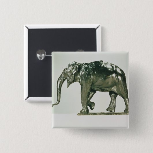 Weißer Elefant Button (Vorne & Hinten)