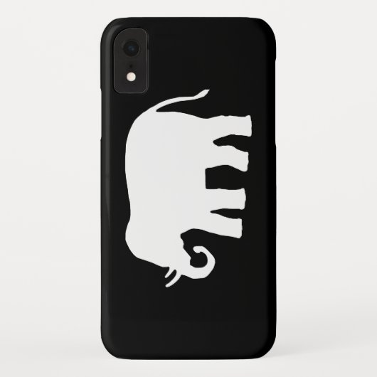 Weißer Elefant Case-Mate iPhone Hülle (Rückseite)