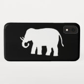 Weißer Elefant Case-Mate iPhone Hülle (Rückseite (Horizontal))