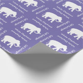 Weißer Elefant-Geschenk-Austausch-Party Geschenkpapier (Ecke)
