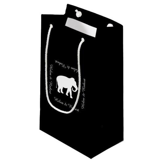 Weißer Elefant-Geschenk-Austausch-Party Kleine Geschenktüte (Vorderseite Schrägansicht)