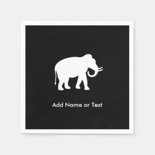 Weißer Elefant-Geschenk-Austausch-Party Serviette