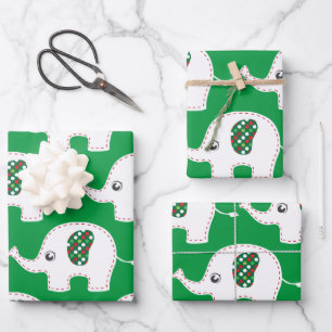 Weißer Elefant Geschenkpapier Set