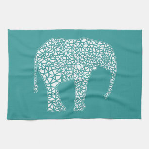 Weißer Elefant-Geschirrtuch Handtuch