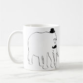 Weißer Elefant Kaffeetasse (Links)