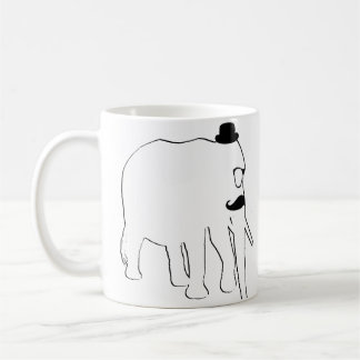 Weißer Elefant Kaffeetasse