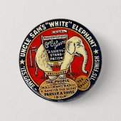 Weißer Elefant - Knopf Button (Vorderseite)