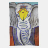 Weißer Elefant Küchentuch (Vertikal)