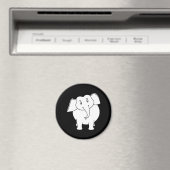 Weißer Elefant. Magnet (In Situ (Geschirrspüler))