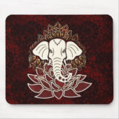 Weißer Elefant Mousepad (Vorne)