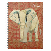 Weißer Elefant-Notizbuch Notizblock (Vorderseite)