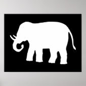 Weißer Elefant Poster (Vorne)