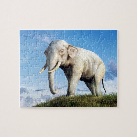 Weißer Elefant Puzzle (Horizontal)