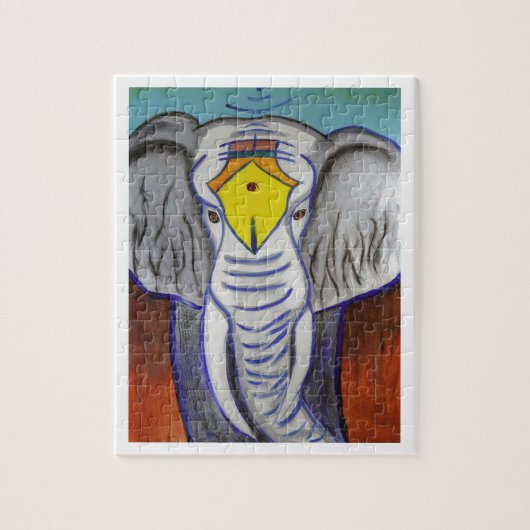 Weißer Elefant Puzzle (Vertikal)