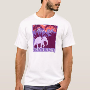 Weißer Elefant Reise-Thailands T-Shirt