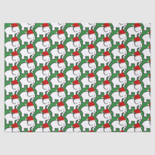 Weißer Elefant Santa Hut Tissue-Papier Seidenpapier