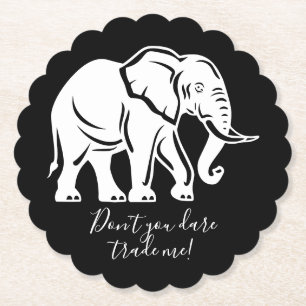 Weißer-Elefant-Scherzgeschenk Untersetzer