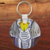 Weißer Elefant Schlüsselanhänger (Vorderseite)