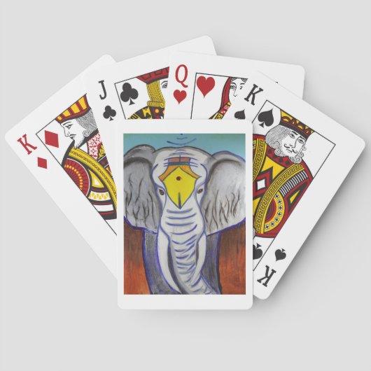 Weißer Elefant Spielkarten (Rückseite)
