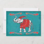 Weißer Elefant Ugly Sweater Party Einladung (Rückseite)