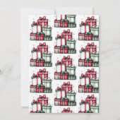 Weißer Elefant Ugly Sweater Party Einladung (Rückseite)