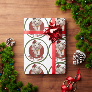Weißer Elefant Weihnachten Geschenkpapier