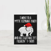 Weißer-Elefant-Weihnachtsgeschenk-Austausch-Wettbe Karte (Vorderseite)