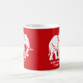 Weißer-Elefanten-Scherzgeschenk Kaffeetasse (Mittel)