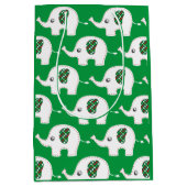 Weißer Elefantenbeutel Mittlere Geschenktüte (Vorderseite)