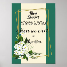 weißer, eleganter geometrischer Rahmen Poster