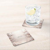 Weißer Elfenbeinblütenpapier-Untersetzer Rechteckiger Pappuntersetzer (Vor Ort)