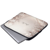 Weißer Elfenbeinblütenschläfer Laptopschutzhülle (Vorne Knopf)